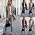 2018 Women Autumn Winter Coats Jackets Female Warm Wool Blends Coat Fashion streetwear Casual long Jacket