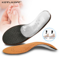 Leather Kids Orthopedic Insoles for Children Shoes Flat Foot Arch Support Orthotic Pads Correction Health Feet Care Insole