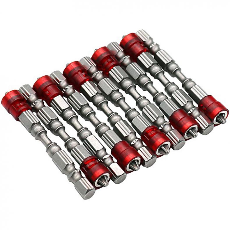 10pcs/lot 65mm S2 Magnetic Screwdriver Bit Plasterboard Drywall Screwdriver Bits for Any Power Drill