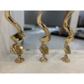 24 K Gold Surface Finish Stair Fence Pipe Handrail Stair Coupling Pole Parts Balusture Armrest Accessories Column Post