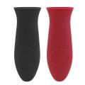 Non Slip Silicone Panhandle Pot Cover Mitts Kitchen Cooking Tools Heat Resistant Pot Handle Kitchen Cookware Parts