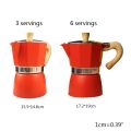 Cooking Moka Espresso Octagonal Coffee Maker Aluminum Percolator Stove 3/6 Cup Top Pot Household Kitchen Bar Supplies