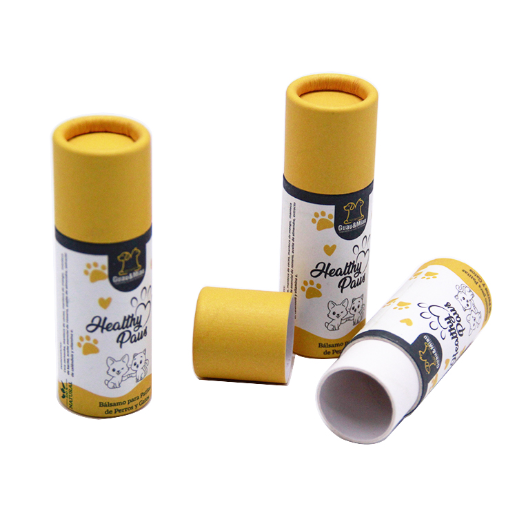 Push up the packaging tube