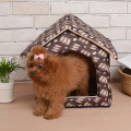 Pet Cat Bed Mascotas Accessories Gatos Cat House Pet Dog Cat Cashmere House Printing Keep Warm Bed Cushion Pet Supplies