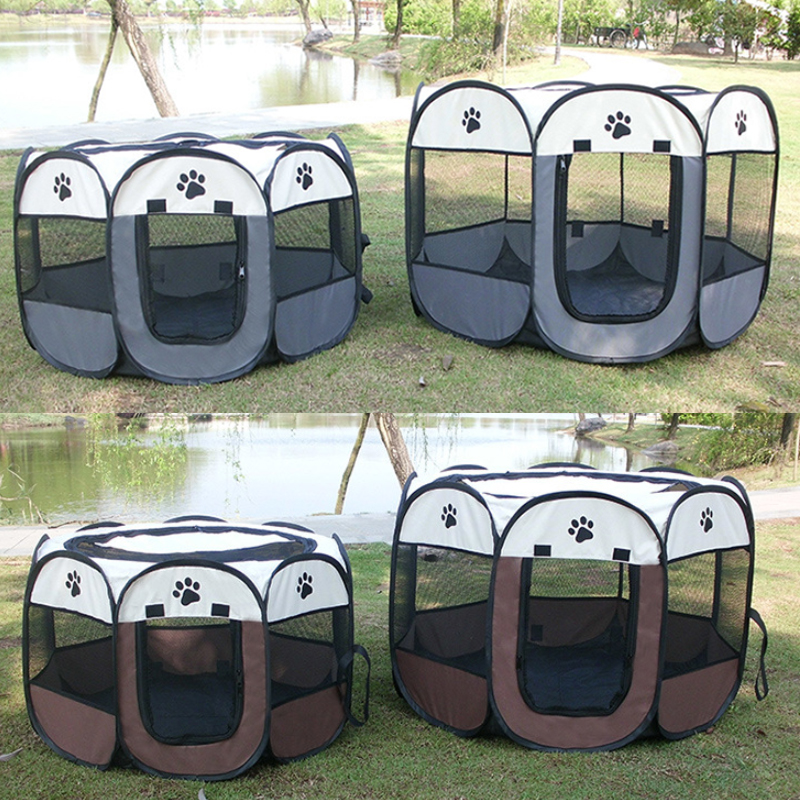 Folding Portable Outdoor Indoor Kennels Fences Pet Tent Travel Dog Houses Comfy Calming Delivery Room For Small Large Dogs