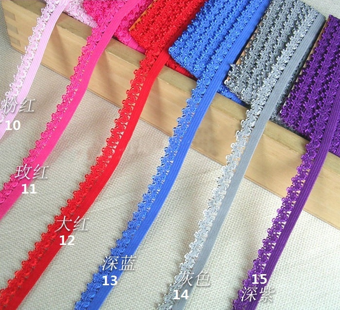 1.1cm 30Meters Smal Lace Trim / Underwear Elastic Stretch Lace Trimmings/ Diy Sewing Garment Trims Free Ship