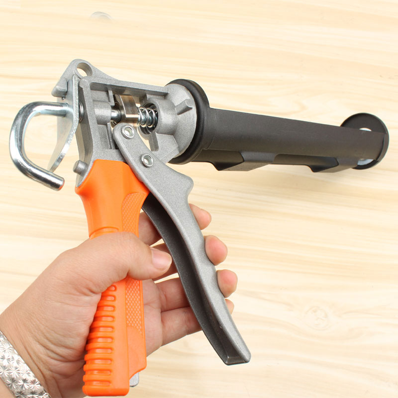 Manual Cartridge Gun Thick Durable Caulking Gun Rotate 360 Degrees With Aluminum Handle Professional Labor-saving Glass Glue Gun