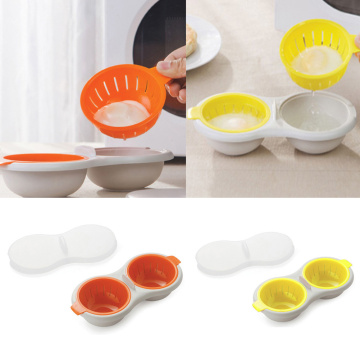 Egg Boiler Food Grade Cookware Cup Egg Poacher Kitchen Steamed Egg Set Microwave Ovens Cooking Tools