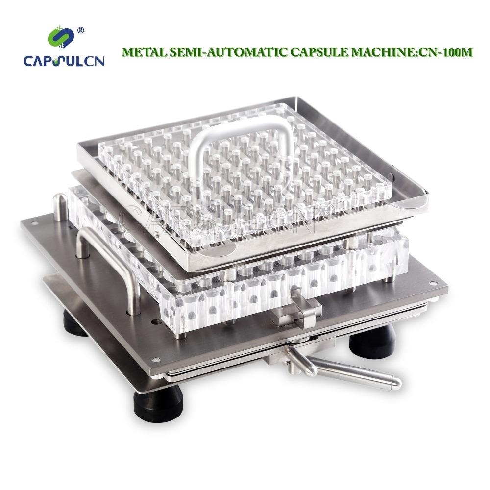 Hight quality 1500-2000pcs/hour Size 000-5 Capsul Semi-automatic Metal Capsule filler machine/capsule filling machine