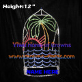 12inch Palm Tree Sea Water Sun Crystal Pageant Crowns