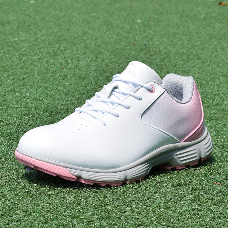 New Womens Waterproof Golf Shoes Pink Spikes Golf Sneakers Ladies High Quality Walking Shoes Women Sport Sneakers for Golfer