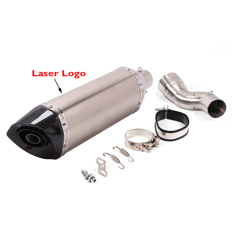 R1200GS Adventure Motorcycle Exhaust System Silencer Escape Muffler Pipe Connector Middle Tube for BMW R1200GS ADV 2013-2019