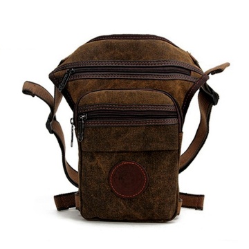 new fashion quality Waterproof canvas waist bag leg bag Casual Travel men motorcycle thigh bag Fanny pack Waist Packs