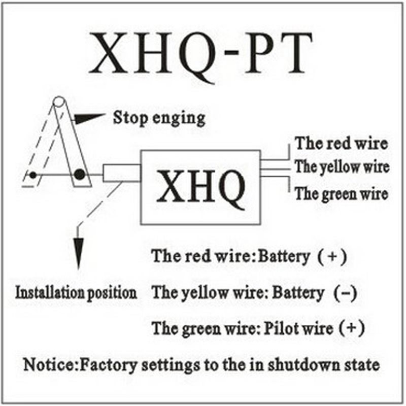 Normally Close DC 12V/24V Diesel Engine Flame Out Device Engine Stop Solenoid Valve XHQ-PT Power Off Pull Type Flameout Magnetic