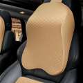 Car Neck Pillow 3D Memory Foam Auto Headrest Travel Pillow Lumbar Neck Support Holder PU Leather Car Neck Cushion for Driving