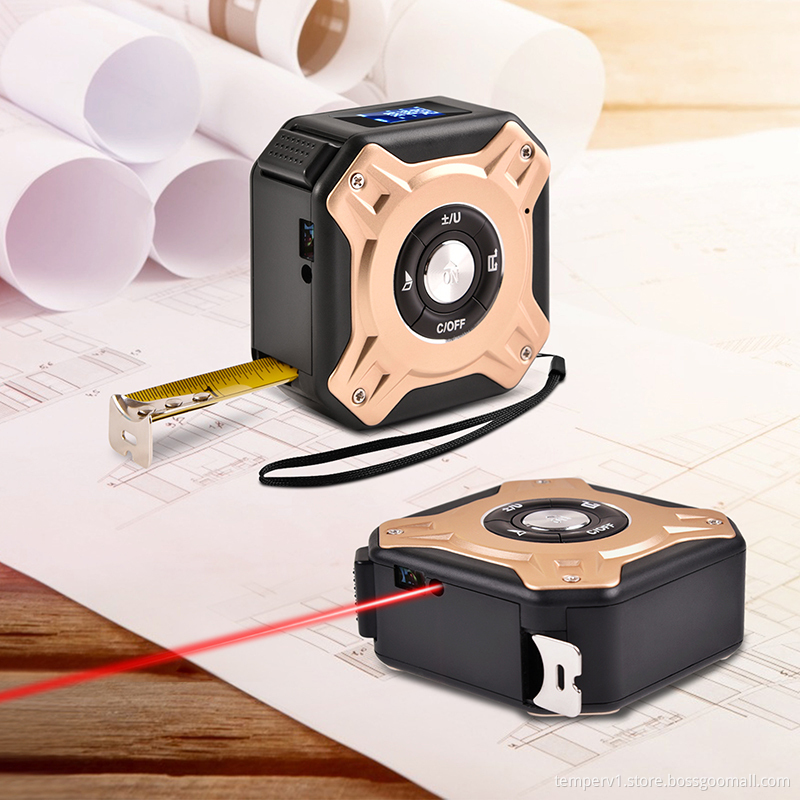 Laser Tape Measure with LCD Display Rangefinder