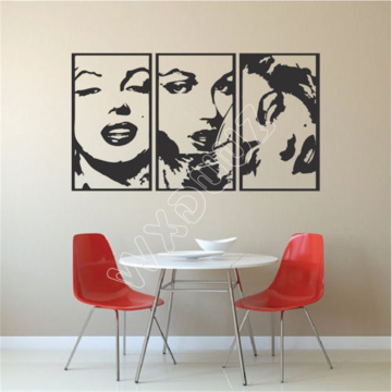 WXDUUZ Marilyn Monroe Panel Wall Decals, Famous Celebrity Wall Vinyl, Iconic Decal, living room space Vinyl Wall Sticker B360