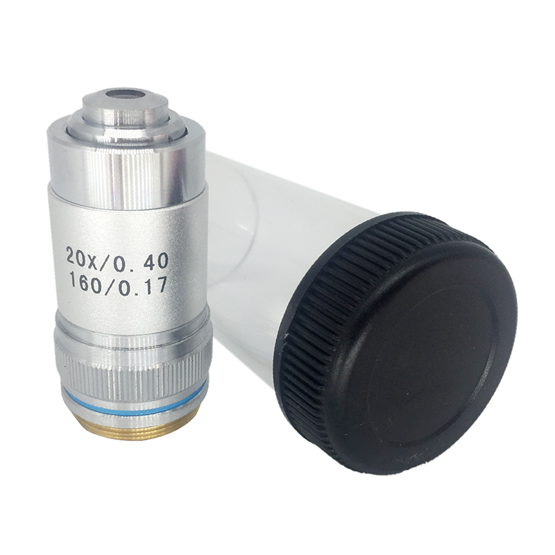 4X 10X 20X 40X 60X 100X Achromatic Objective Lens 195 mm Conjugate Distance HD DIN for Biological Microscope 160/0.17