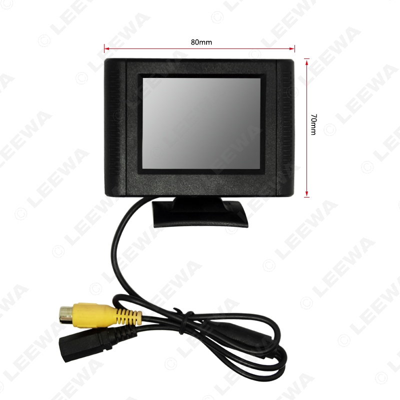 LEEWA 2.5" Digital 2.5inch Detachable RCA Video View TFT LCD Monitor For DVD Rearview Parking Sensor Camera #CA1365