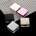 1PC Plastic Contact Lens Case Square Travel Portable Solid Color Mirror Cover Container Holder Storage Soaking Box for Lenses