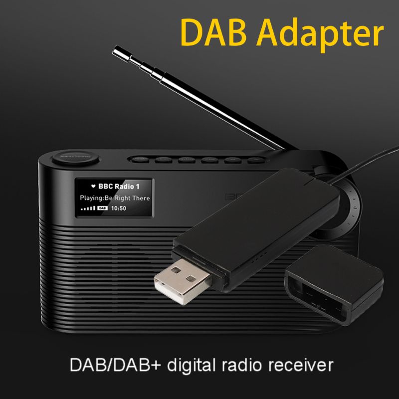 New DAB Digital Radio Receiver with Antenna for Bluetooth Speaker Home Stereo TV with USB Read Disk Function Accessories H05A