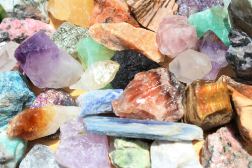 1000 Carat Lot Bulk Mixed Crafters Gems Crystal Natural Rough Raw Mineral Rocks
