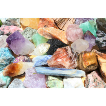 1000 Carat Lot Bulk Mixed Crafters Gems Crystal Natural Rough Raw Mineral Rocks