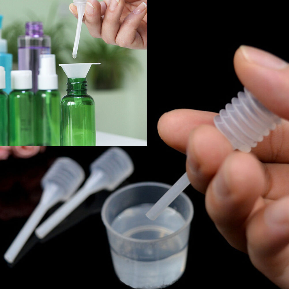 10 Pcs Mini Liquid Oil Dropper for Perfume Diffuser Bottle Plastic Transfer Pipettes Lab Supplies 64mm