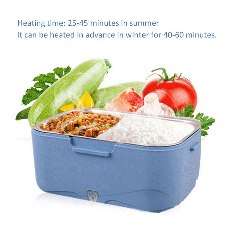 12V/24V/220V Electric Rice Cooker Car Home Heat Insulation Lunch Box Charging Hot Rice Cooker Multicooker Food Warmer Box