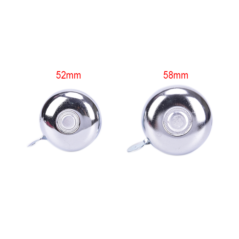 Safety Metal Bicycle Ring Bike Handlebar Ring Bell Bicycle Bell For Outdoor Sports Sound Alarm Silver Warn Cycling Accessories