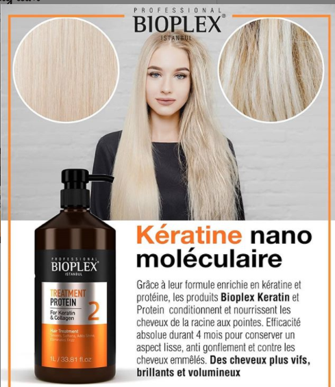 Bioplex Treatment Protein 1L / 33.81 fl.oz- 100 gr Hair Protein Free - FREE SHIPPING