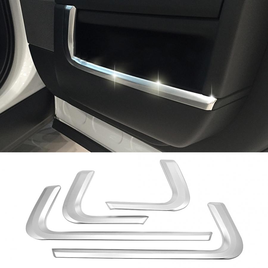 4pcs Car Interior Door Decor Strip Trim for Land Rover Range Rover Sport 2014 2015 2016 2017 2018 oto aksesuar