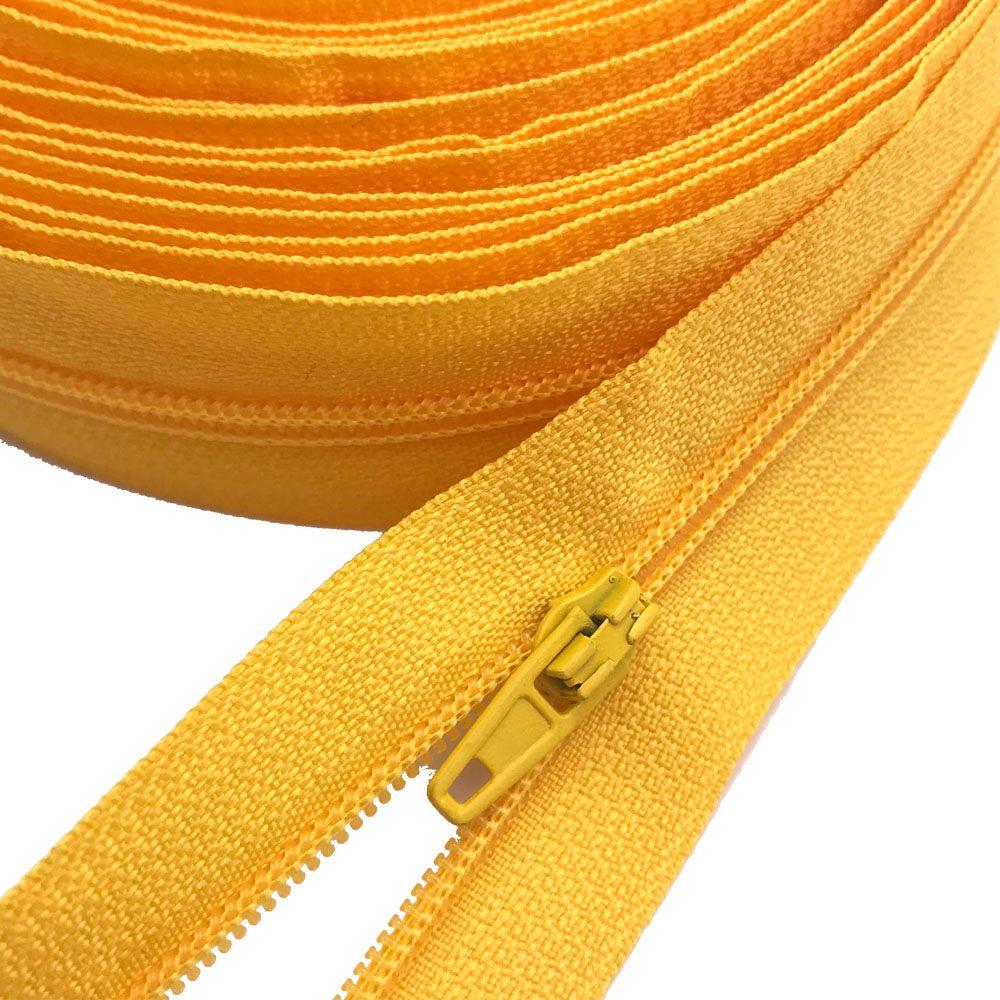 5 Meters 25 Colors Nylon Coil Zippers with 10pcs Auto lock Zipper Pulls