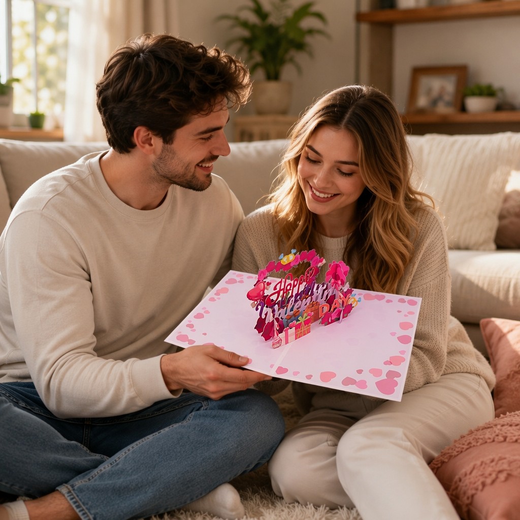 3D valentine greeting card