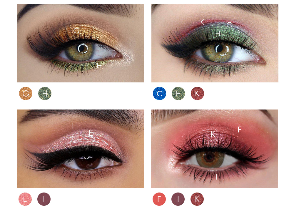 HANDAIYAN 12 Colors Eyeshadow Pearlescent Matte Eye Shadow Pallete Makeup Glitter Pigment Waterproof Cosmetics Maquillage TSLM2