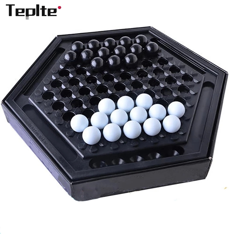 TEPLTE Table Games Abalone Family Board Game Intellectual Development Desktop Party Home Marble Strategy Game For Children Kids