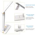 Modern Business Led Office Desk Lamp Touch Dimmable Foldable With Calendar Temperature Alarm Clock table Reading Light LAOPAO