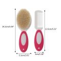 2pcs Portable Soft Newborn Baby Hair Brush Baby Kids Comb Child Hairbrush Sets Boys Girls Head Massager 85WA