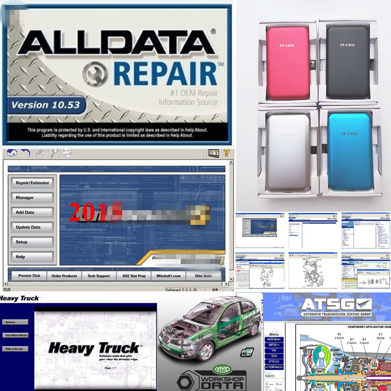 2020 Alldata and m..chell software auto repair data alldata 10.53 and m..chell on-dem..d 2015 Vivid workshop atsg 49 in1tb hdd