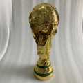 Big Size Golden Color World Cup Football Champion Souvenir Mascot 35CM Height World Cup Toy