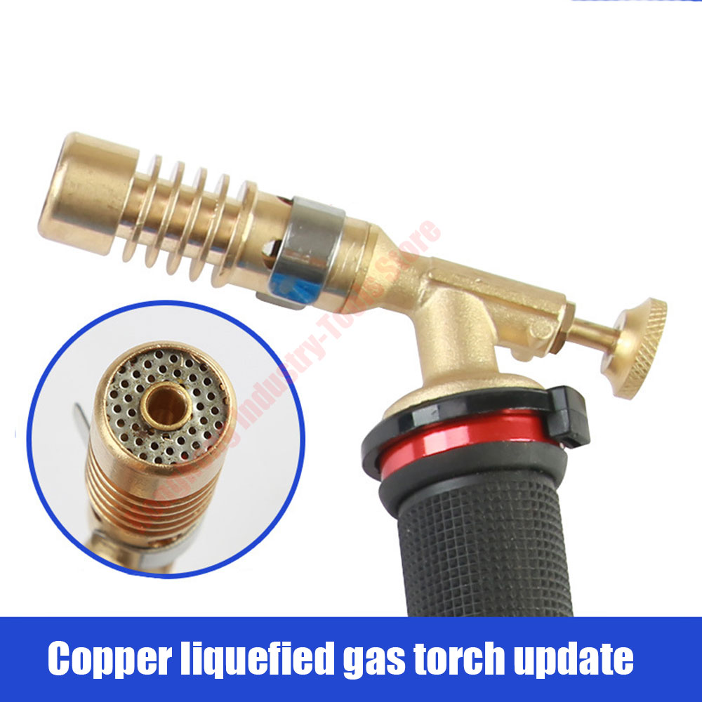 Electronic ignition Liquefied Welding Gas Torch Copper With Explosion-proof Hose Welding Fire Gun For Plumbing Air Conditioning