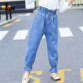 Kids Girls Jeans 2019 Spring Autumn Girls Pants Mid Waist Children Skinny Girls Trousers Age For 4 5 6 7 8 9 10 11 12 13 Yrs