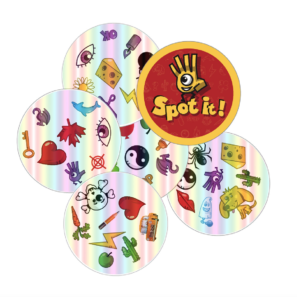 70mm spot it card game normal & shining version education toys for kids family party fun board games gifts