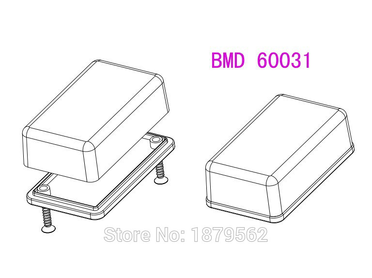 [2colors] plastic project box small box for electronic plastic enclosure ip55 lcd black abs junction box 61*36*20mm