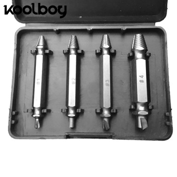 4 in 1 Damaged Screw Extractor removal Tools Broken Breakage Head Stripped Drill Bits Set Bolt Extractor power tools accessories
