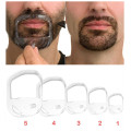 5Pcs/set High Quality Shower Salon Mustache Beard Styling Template Shaving Shave for Beard Shape Style Barba Comb Care Tool