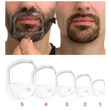 5Pcs/set High Quality Shower Salon Mustache Beard Styling Template Shaving Shave for Beard Shape Style Barba Comb Care Tool