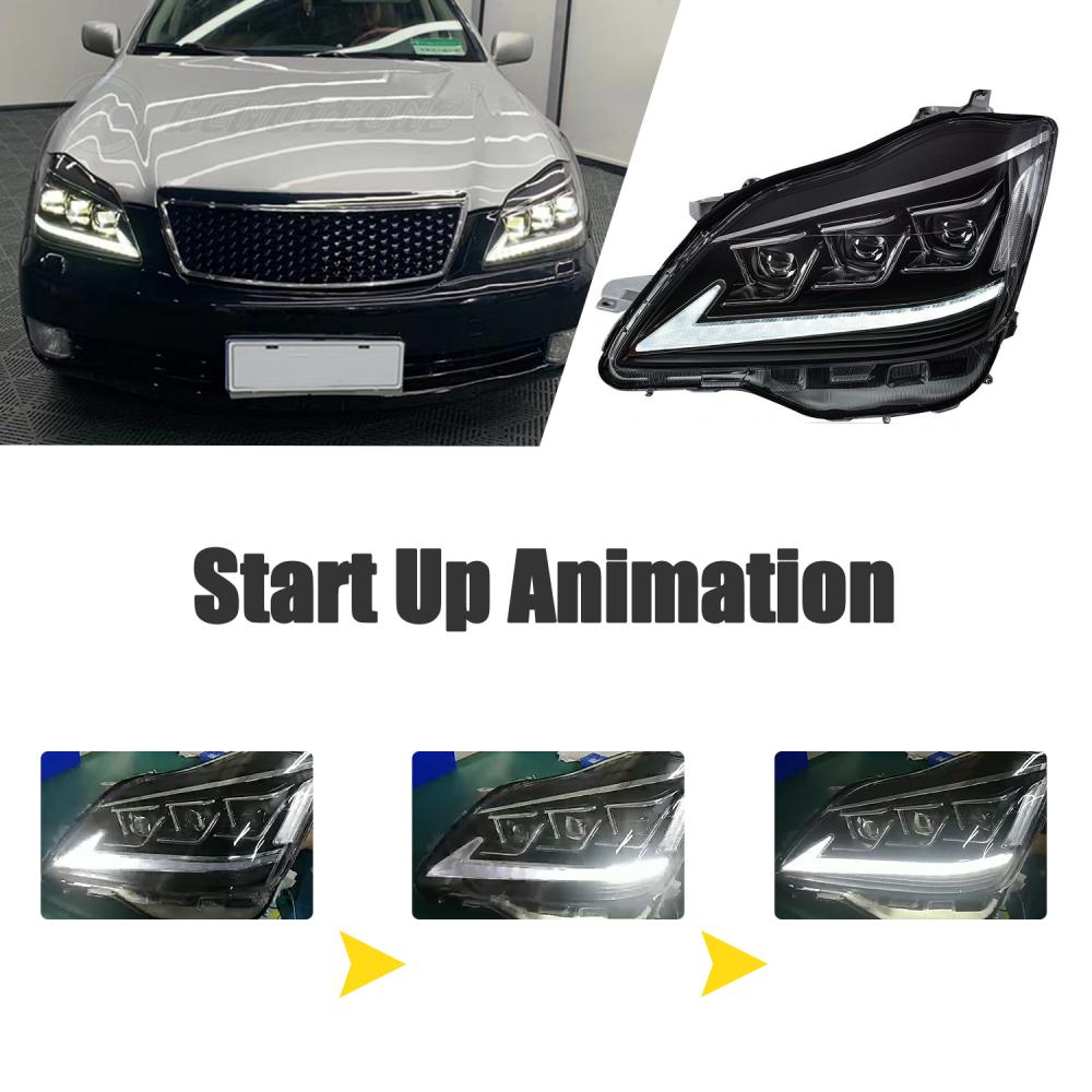 HCMOTIONZ LED Headlights For Toyota Crown 12th Gen 2003-2018