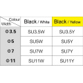 1PCS PUTY for Epson SU3.5W Label Tape 3.5mm Black on White Heat Shrink Tube Label Tapes SU3.5W for Epson Label Printer Ribbon