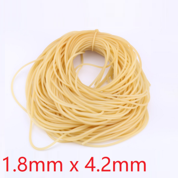 ID 1.8mm x 4.2mm OD Nature Latex Rubber Hoses Flexible Pipe High Resilient Elastic Surgical Medical Tube Soft Slingshot Catapult